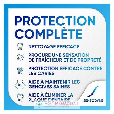 Sensodyne Répare & Protège - Menthe Fraîche - Dentifrice - LOT de 2x75 mlLot  × 2