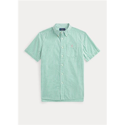 Boys 8-20 Striped Cotton Seersucker Shirt
