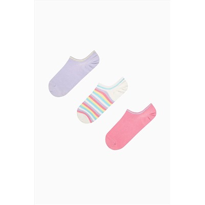 Penti, Vibrant Color Line Pembe 3lü Sneaker Çorap