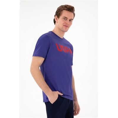Erkek Regular Fit Bisiklet Yaka Kobalt Basic Tişört