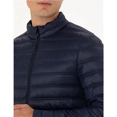 Lacivert Cropped Slim Mont