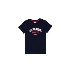 Erkek Çocuk Lacivert Bisiklet Yaka Tişört