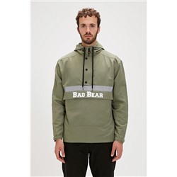 Bad Bear, Reflect Windbreaker Thyme Yeşil Kanguru Cep Erkek Rüzgarlık