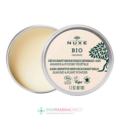 Nuxe Bio Déodorant Baume Peaux Sensibles 50 g