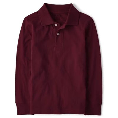 The Children’s Place  Boys Uniform Soft Jersey Polo - Nautico