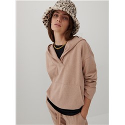 Sweatshirt Aus Geripptem Strickstoff