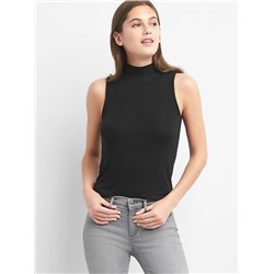 Ribbed sleeveless mockneck - GAP Краснодар