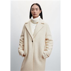 Abrigo rizo lana -  Mujer | MANGO OUTLET Melilla