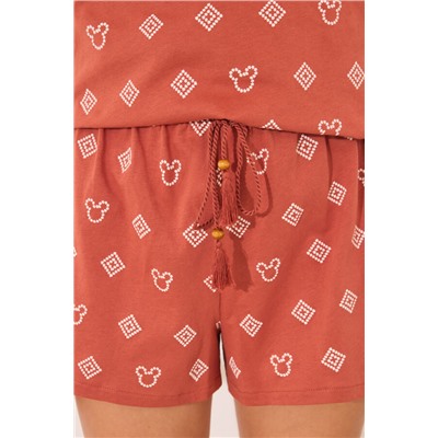 Pijama corto 100% algodón Mickey Mouse