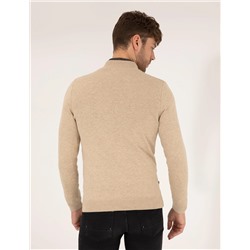 Kum Melanj Slim Fit Triko Hırka