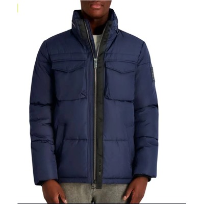 Karl Lagerfeld Paris Stand Collar Regular Fit Puffer Jacket