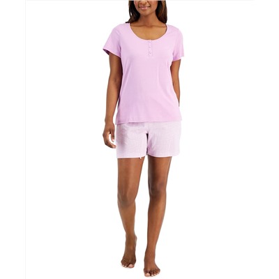 Charter Club T-Shirt & Shorts Cotton Pajama Set, Created For Macy's
