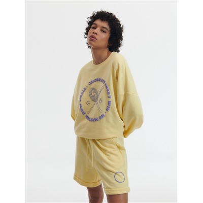 Shorts aus Sweatjersey