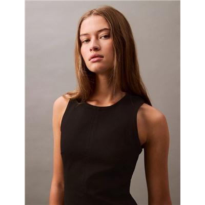 Sculpt Midi Denim Dress