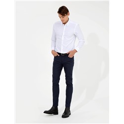 Beyaz Slim Fit Oxford Gömlek
