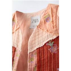 EMBROIDERED PATCHWORK WAISTCOAT