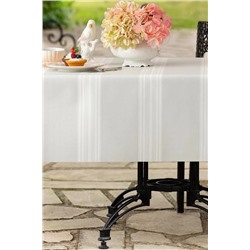 Raymond Pvc Masa Örtüsü - Gri/Beyaz - 140x140 cm