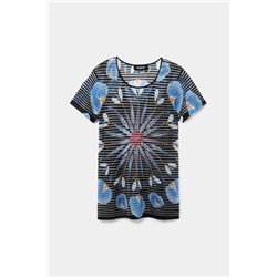Camiseta punto mandala floral