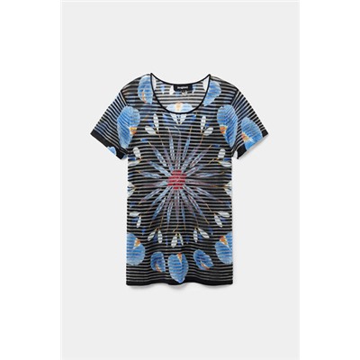 Camiseta punto mandala floral