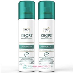 Roc Keops - Déodorant - Spray Fraîcheur - Peau Normale - LOT 2x100 mlLot  × 2