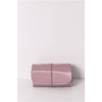 Neceser mediano percha satinado rosa