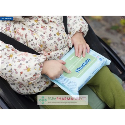 Mustela Lingettes Fibres Végétales à l'Avocat BIO x60