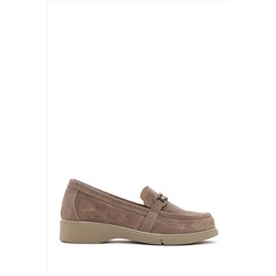 Derimod Kadın Süet Deri Tokalı Comfort Casual Loafer 23WFD151410
