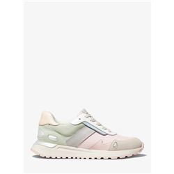 MICHAEL MICHAEL KORS Monroe Canvas and Suede Trainer