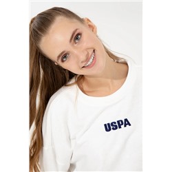Kadın Ekru Bisiklet Yaka Basic Sweatshirt