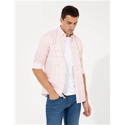 Kiremit Slim Fit Uzun Kollu Gömlek