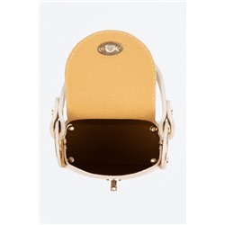 Bolso de piel Beige y dorado - Firenze Artegiani