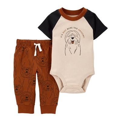 2-Piece Dinosaur Bodysuit Pant Set