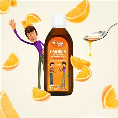 L-Arginine (мультивитамины и мультиминералы) для детей 150мл Vitago