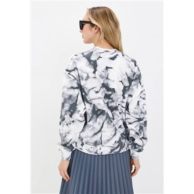 Женский оверсайз свитшот в расцветке тай-дай  CALVIN KLEI*N ОРИГИНАЛ!