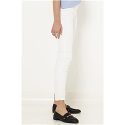 Pantalón recto Blanco