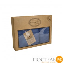 Набор полотенец Карвен " ORENDO" махра 50*90/70*140 HS 1721 lacivert/синий