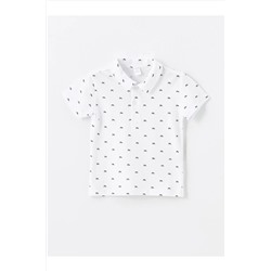 LC Waikiki, LCW baby Polo Yaka Baskılı Erkek Bebek Tişört