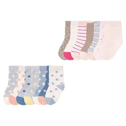 lupilu Kleinkinder Mädchen Socken, 7 Paar, mit Bio-Baumwolle