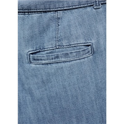 Pantalón fluido wideleg cinturón