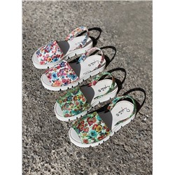 ZAPATOS · 2364-flores verde+AB.Z · Pelle · 22-02 (300) АКЦИЯ