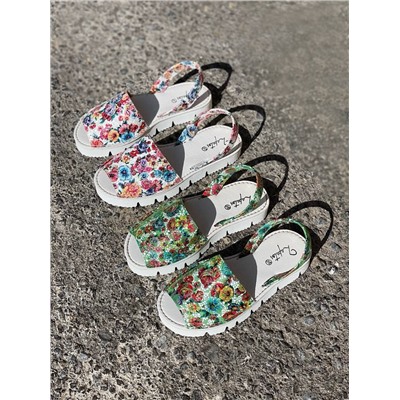 ZAPATOS · 2364-flores verde+AB.Z · Pelle · 22-02 (300) АКЦИЯ