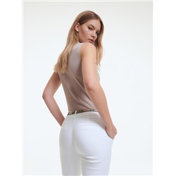 Zigarettenhose mit Gürtel