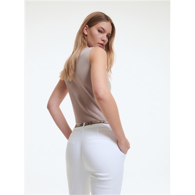 Zigarettenhose mit Gürtel