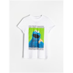 T-Shirt aus Baumwolle mit Druck