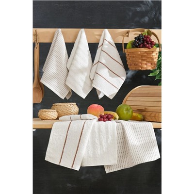 Casnack, Seher 6'lı Mutfak ve El&Yüz Havlu Seti 30x50 cm