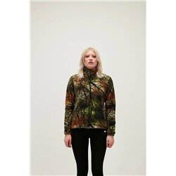Bad Bear Equinox Full-zip Haki Yeşil Fermuarlı Desenli Kadın Polar Sweatshirt 21.04.21.001-C70