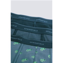 Pack 3 boxers camaleones y rayas