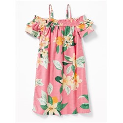 Off-the-Shoulder Swing Dress for Girls