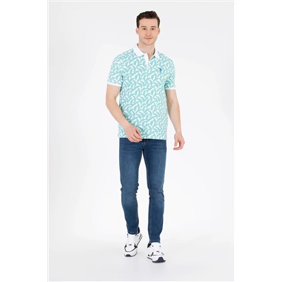 Erkek Mint Polo Yaka Tişört