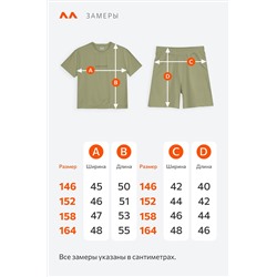 Летний костюм из футера для девочки Happyfox